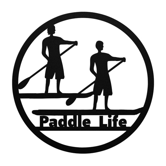 Metal Sign-Male Paddle Boarders- Paddle Boarder Metal Signs-Indoor/Outdoor Metal Signs