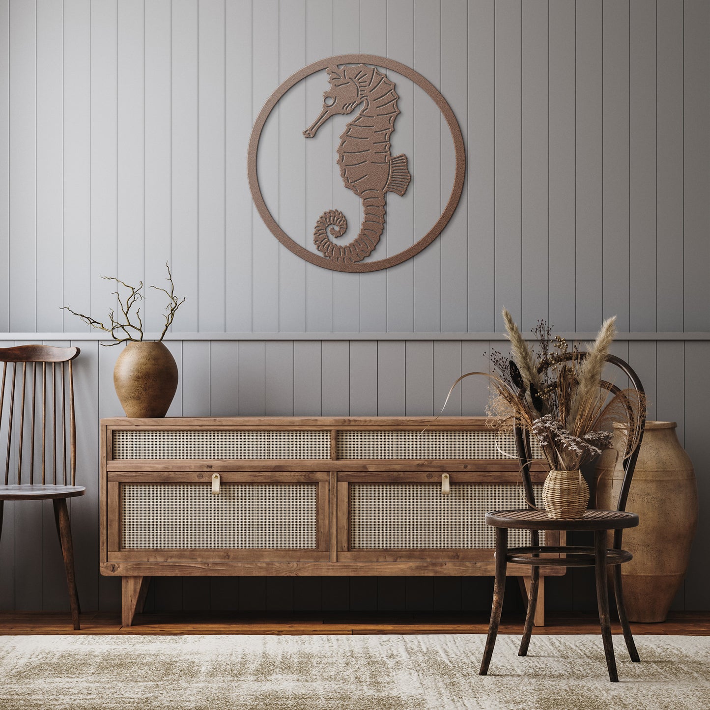 Metal Sign-Seahorse Indoor/Outdoor Metal Sign- Coastal Home Sign, Beach House Sign, Housewarming Gifts